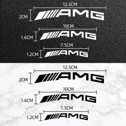 1set Car Goods Brake Caliper Badge Sticker Decoration Sticker Decal For Mercedes Benz B/C/E/S Class A Class C200L GLC GLK CLA