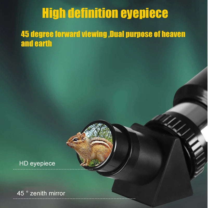 Telescopio astronómico profesional BORWOLF 40070 de alta definición 333X para ver la luna y las estrellas. Monocular para observación de aves.