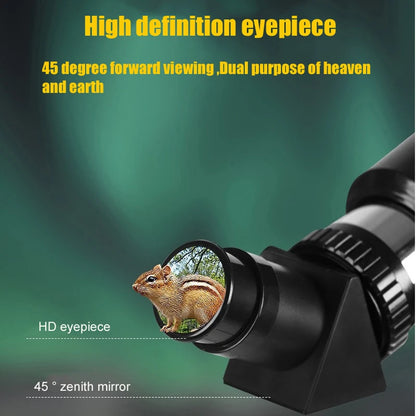 Telescopio astronómico profesional BORWOLF 40070 de alta definición 333X para ver la luna y las estrellas. Monocular para observación de aves.
