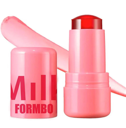 Lápiz labial 3 en 1 con leche, rubor en barra, colorete, agua refrescante, larga duración, acuarela, maquillaje mate multiusos.