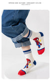 5 Pairs Marvel Kids Socks Spider-Man Kawaii New Fall Winter Cartoon Boy Children Mid-calf Socks Cotton Sock for Boys Gifts