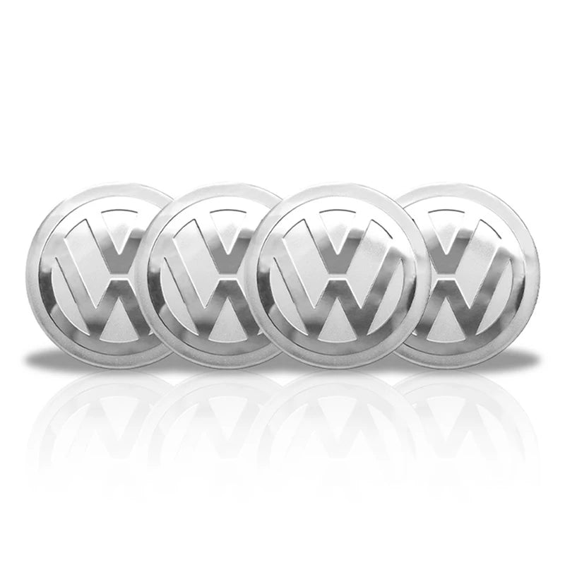 4PCS 56MM 60MM 65MM Car Wheel Hub Center Caps Badge Sticker Rim Cover Auto Decal  Emblem Accessories