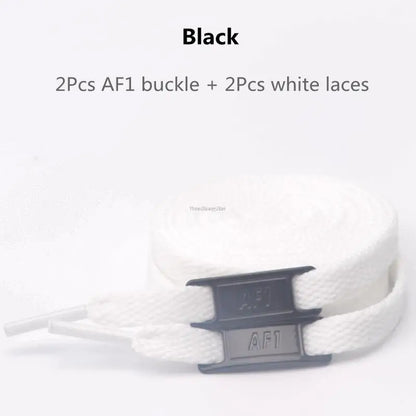 Cordones originales AF1, combinación de cordones blancos para zapatos planos y decoración de zapatos, para zapatillas Air Force One, accesorios para zapatos.