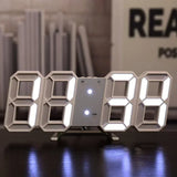 3D LED Digital Clock Decor Wall Decoration Glow Night Mode Decoration for Bedroom Adjustable Electronic Watch Clocks Watches
