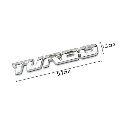 3D Metal Stickers Automotive Turbo charging Stickers