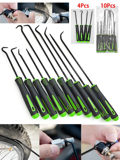 10/4Pcs Precision Pick and Hook Set, Car Auto Oil Seal/O-Ring Seal Gasket Pick Mini Precision Hooks Professional Puller Remover