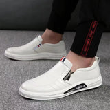 Casual Leather Shoes Men Loafers Trend Brand Business Shoes Autumn Slip-on Flat Men's Sneakers Comfortable Moccasins Zapatos Hombre