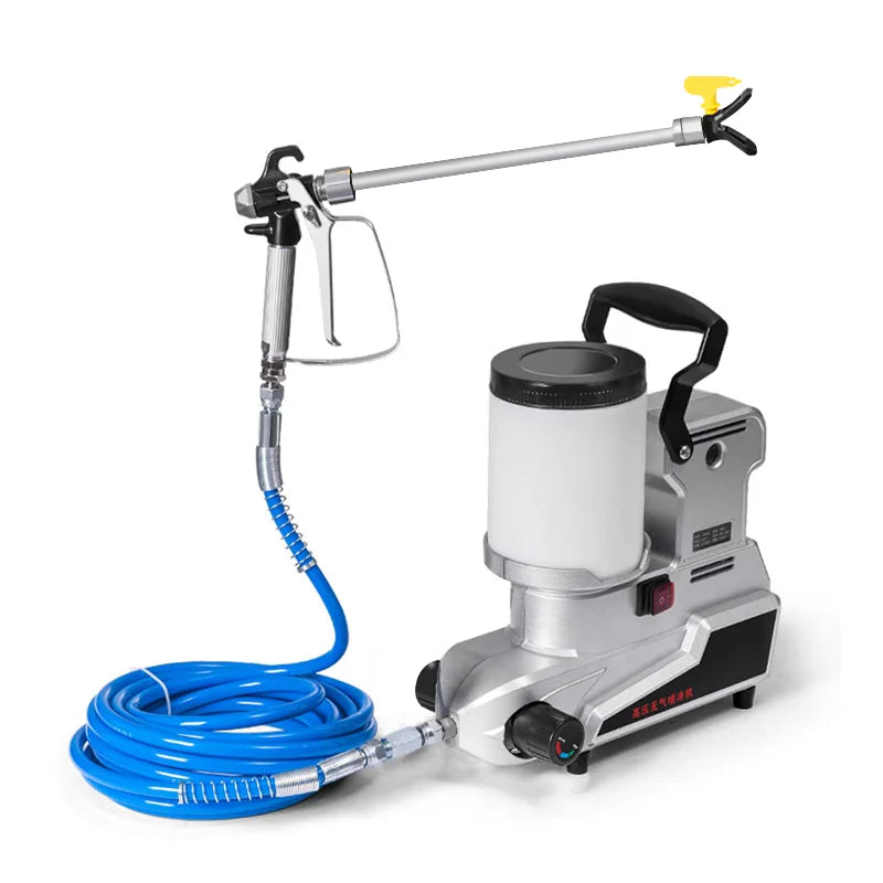 Nueva máquina pulverizadora de pintura sin aire multifuncional de 1200 W, pistola pulverizadora eléctrica portátil pequeña de 2 L, alta potencia para pintura doméstica. 
