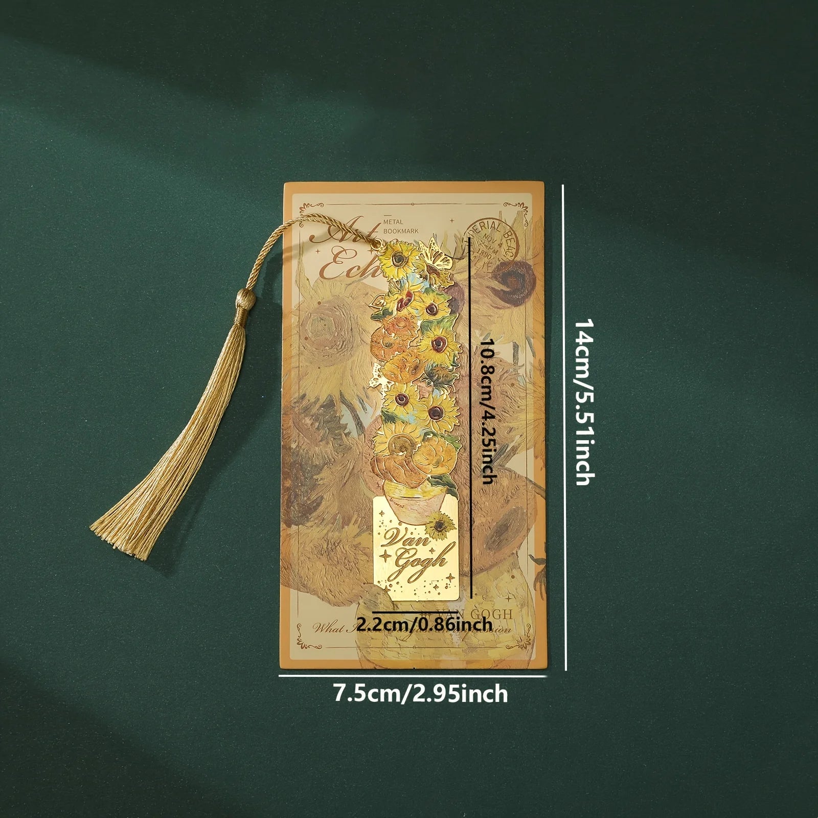 1 pc Vintage Painting Metal Bookmark Hollow Bookmark With Long Tassel For Book Club Readers Friends Teachers Students
