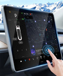 Protector de pantalla de vidrio templado YZ para consola central Tesla Model 3 Y, película HD antirreflejo, accesorios de protección de pantalla