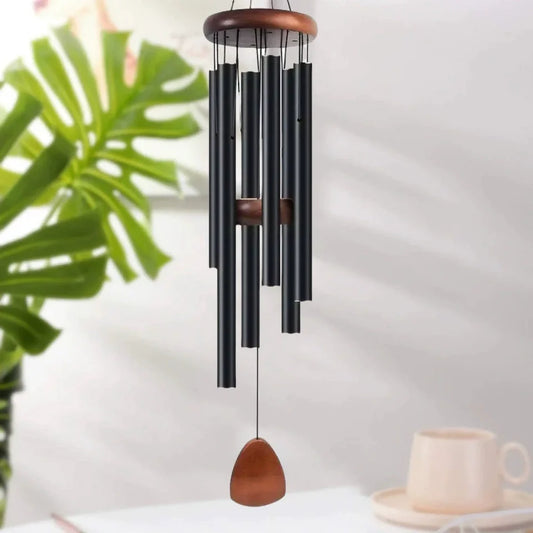 Retro aluminum tube wind chime metal home decoration pendant outdoor condolence bell