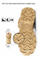 Upgraded Tactics Combat Training Boots Male Outdoors Camping Anti-wear Rapid Response Hiking Shoes Fishing Hunting Sneakers Men