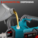 16Inch 8000W Brushless Electric Chainsaw LED Auto Oiling Cordless Woodworking Garden Chain Saw Power Tool For 21V 18V Battery