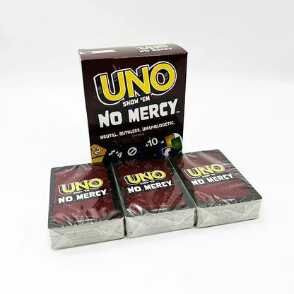 UNO NO MERCY Matching Card Game Pokemon Uno TEAMS Mario Multiplayer Family Party Boardgame Funny Friends Entertainment Poker ﻿