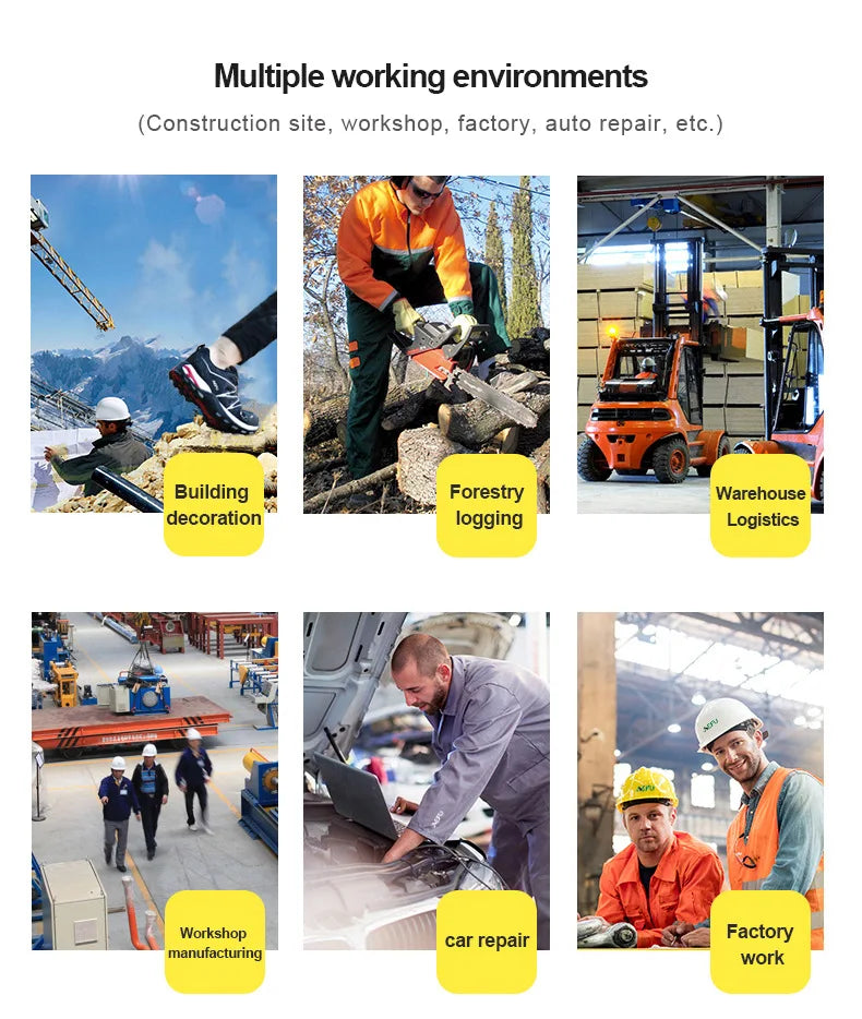 Genuine Leather Cow Suede Safety Work Shoes For Men Composite Head Anti Nail Anti Static Welding Shoes Indestructible Boots