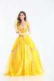 Halloween Costume Belle Princess Dress Adult Beauty and Beast Anime Belle Dress Cosplay Performance Women Birthday Gifts