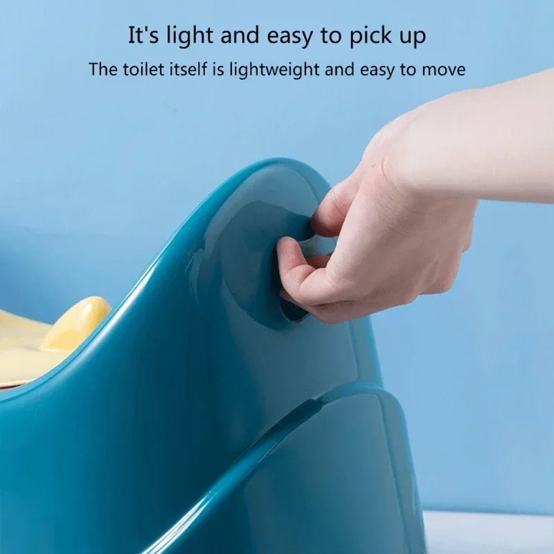 Toddler Potty Baby Toilet Trainer, Portable Training Toilet for Travel, Stable and Safe Oval Bottom Design, Non-Slip Potty