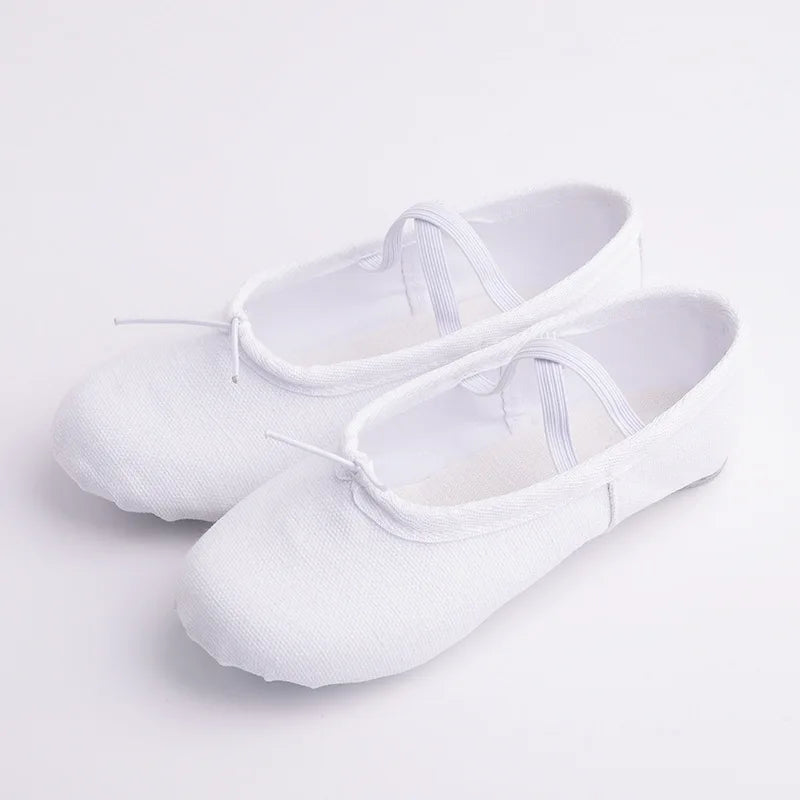 Women Ballet Shoes Girls Dance Slippers Sole Divided Gymnastics Yoga Dance Shoes Canvas Children Adult Ballerina Shoes