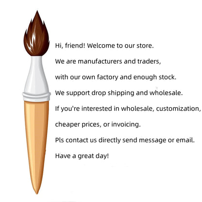 6pcs/set Artist Paint Brushes Two-tone Nylon Tips Artist Paint Brush For Acrylic Oil Watercolor Acrylic Paint Body Face Rock Art