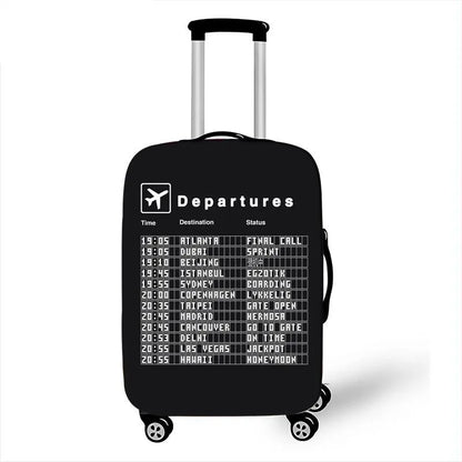 Aircraft Series Luggage Cover High Elasticity Thickened Luggage Case Cover Dust Protection Cover Travel Accessories Packing