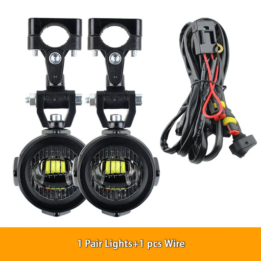 Upgrade Motorcycle Fog Light Auxiliary Lights, Brighter Lamp 40W 6000K for BMW R1200GS F800GS F700GS F650 K1600
