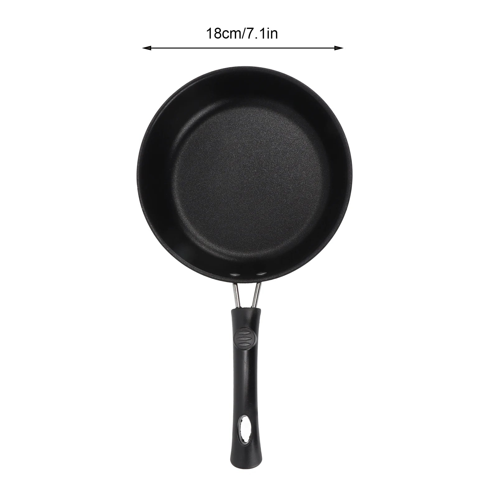 1PC 12-20cm Mini Frying Pan Non-Stick Thickened Stainless Steel Frypan Pot Fried Eggs Saucepan Gas/Induction Kitchen Cookware 
﻿