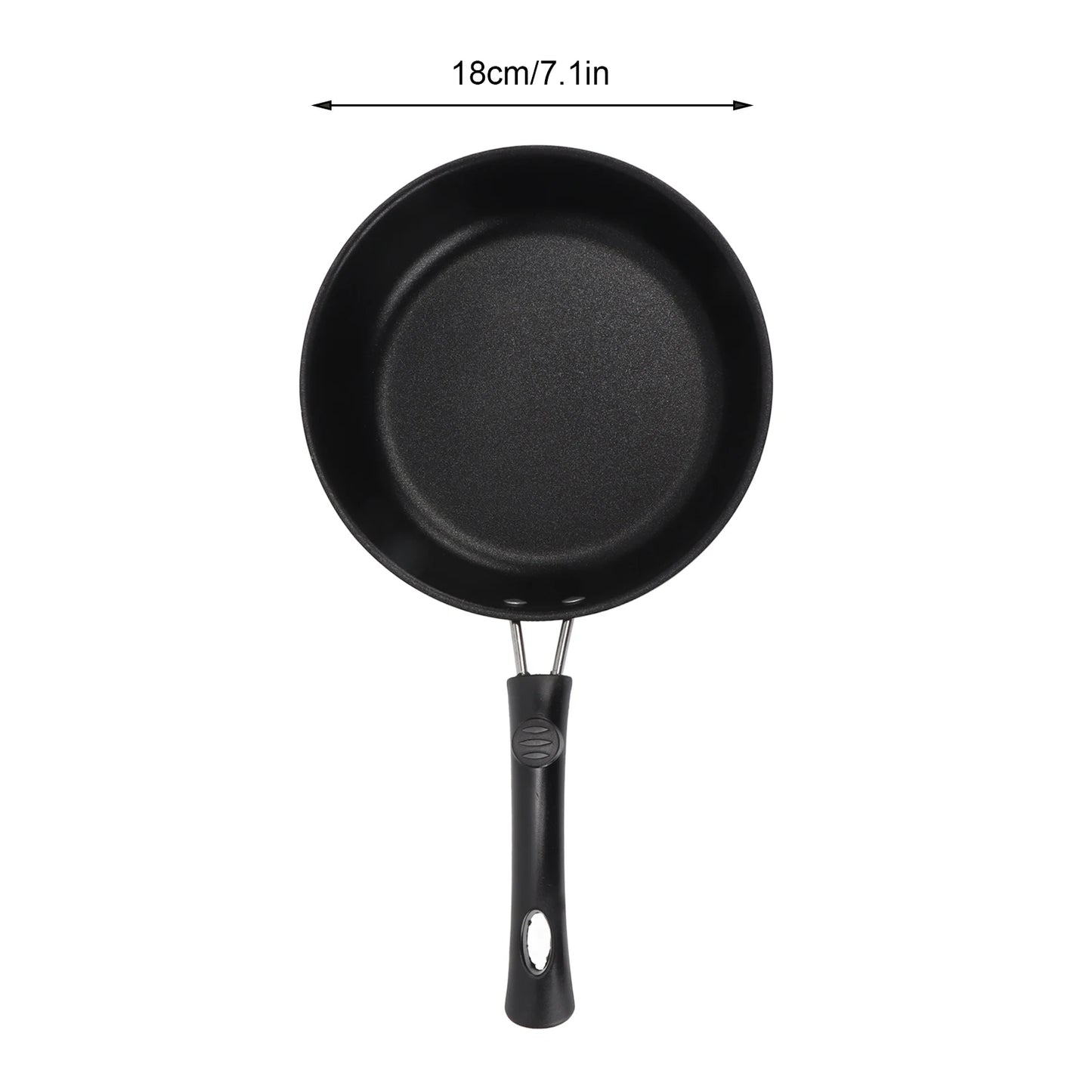 1PC 12-20cm Mini Frying Pan Non-Stick Thickened Stainless Steel Frypan Pot Fried Eggs Saucepan Gas/Induction Kitchen Cookware 
﻿