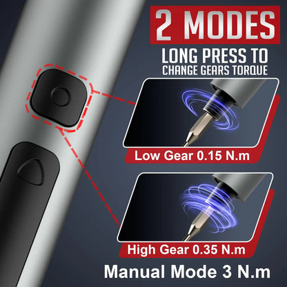 Juego de destornilladores eléctricos de precisión 75 en 1 con 71 puntas magnéticas Phillips/Torx y 3 luces LED, herramienta multifuncional de reparación eléctrica.