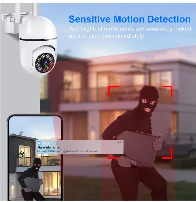 3MP WiFi IP Outdoor Cameras Surveillance Video Human Detection 4X Digital Zoom CCTV Security Wireless Monitor Audio Night Vision