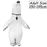 Adult Cute Animals Inflatable Costume Bunny Zebra Shark Bee Koala Cosplay Funny Suits For Halloween Purim Fancy Mascot Costumes