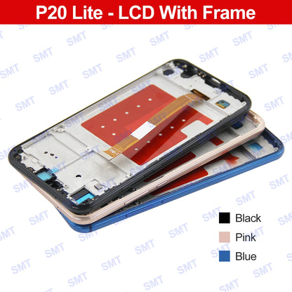 5.84" For Huawei P20 Lite LCD Display Touch Screen Digitizer For Huawei Nova 3e LCD ANE-LX1 ANE-LX2 Display with frame Replaceme