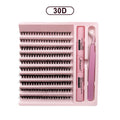 DIY Lashes Extension Kit, Clusters, Bond e Seal, Ferramentas de maquiagem para colagem, cola Acessórios, 200 pcs