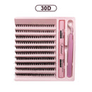 DIY Lashes Extension Kit, Clusters, Bond e Seal, Ferramentas de maquiagem para colagem, cola Acessórios, 200 pcs