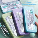7-In-1 Multifunctional Compass Ruler Set Integrated High Aesthetic Drawing Office Tools for Primary Secondary School Stationery