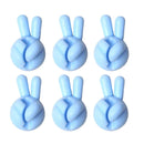 Finger Shape Cable Clips Holder Cute Charging Cord Management Home Office Car Desk Tidy Self-Adhesive Cable Winder Organizer