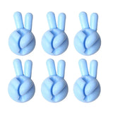 Finger Shape Cable Clips Holder Cute Charging Cord Management Home Office Car Desk Tidy Self-Adhesive Cable Winder Organizer