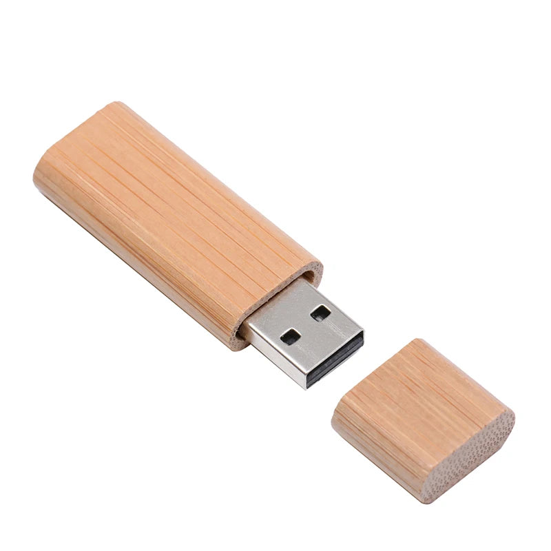 Wooden USB Flash Drive 10PCS/LOT Pen Drive 4GB 8GB 16G 128G Wedding Gift Memory Stick Box U Disk Free Custom LOGO Pen drive 64gb