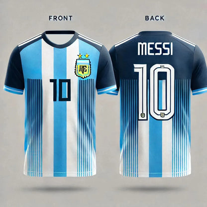 New Argentinian Style T Shirts No.10 Soccer Football Jersey Summer Breathable Quick Drying Training T-Shirts for Men Loose Tops