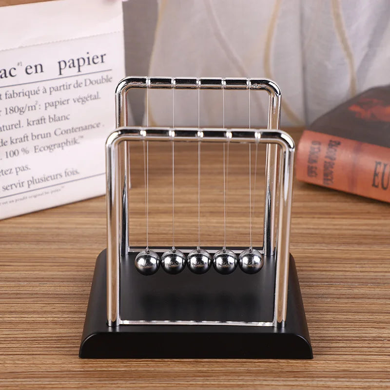 Péndulo de metal para mesa de escritorio, bola de equilibrio de acero, bola de Newton, péndulo de ciencias físicas