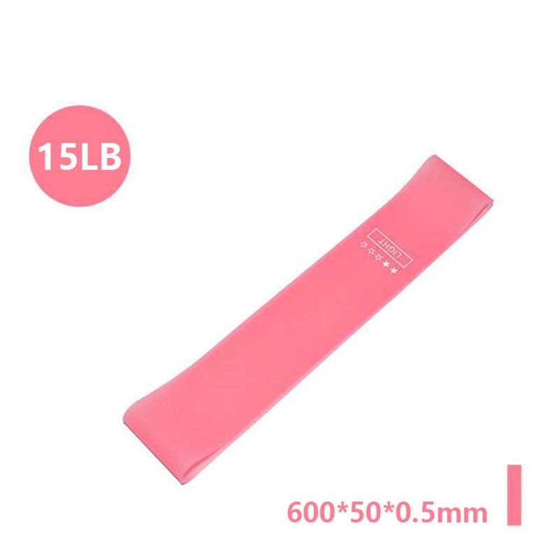 Equipo de entrenamiento de Fitness portátil, bandas de resistencia de goma para Yoga, gimnasio, goma elástica, fuerza, Pilates, Crossfit, deportes de peso para mujeres