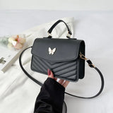 PU Versatile and Fashionable Portable Small Square Bag Single Shoulder Crossbody Bag Luxury Designer Handbag Women's Bags
