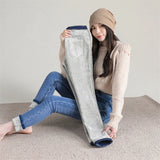 Women's Thermal Jeans Winter Snow Warm Plush Stretch Jeans Lady Skinny Thick Fleece Denim Long Pants Retro Blue Pencil Trousers