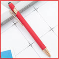 20-200 Pens Wholesale Metal Ballpoint Pen Touch Screen Pen Office School Advertising Pen Custom Logo Text Laser Engraving