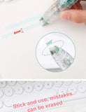 12Pcs/Set Transparent Dot Dispensing Double-sided Tape Replaceable Refills Handbook Dot Glue Stationery School Office Supplies