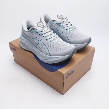 Zapatillas de running Asics Gel Kayano 30 para mujer, color negro, caña baja, antideslizantes, transpirables y ligeras.