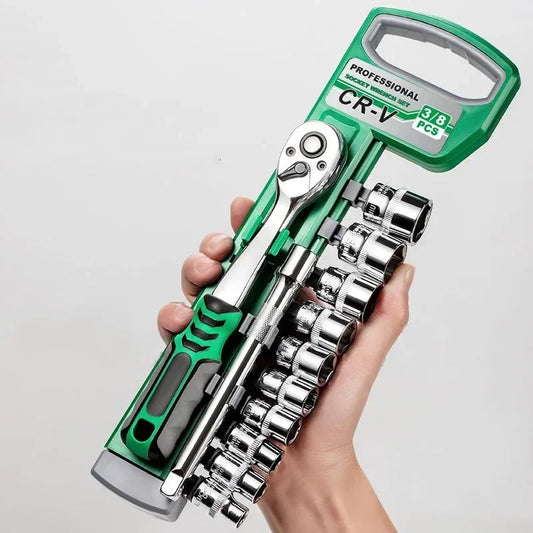 Socket Sleeve Wrench Set, Car Repair Tool, Hand Tools, Key Set Wrench, Ratchet Wrench Set 1/4 3/8 1/2 Auto Repair Spanner Tools
