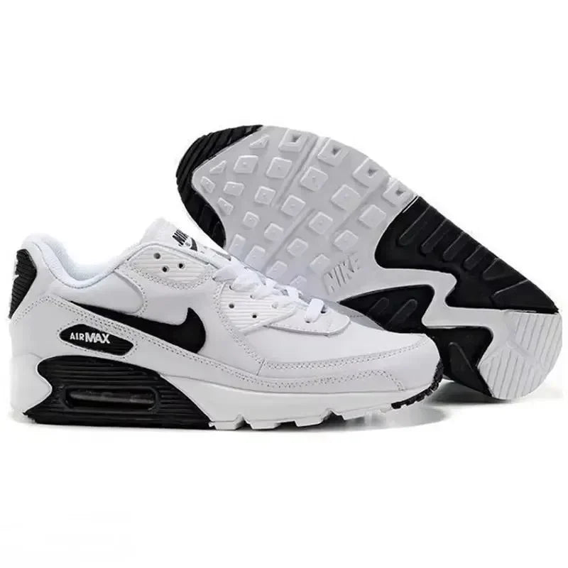 Nike AIR MAX 90 Classic - Zapatillas deportivas para hombre y mujer, color blanco, negro, azul y rojo, cómodas, para exteriores, talla 36-46
