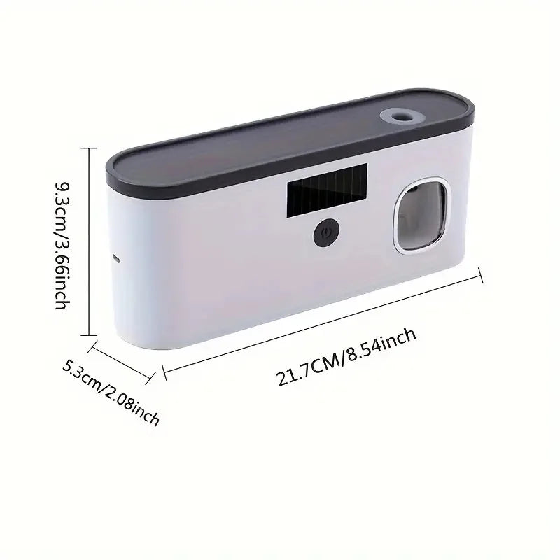 1 Intelligent Toothbrush Sterilizer, Wall Mounted Toothbrush Holder with Toothpaste Dispenser, Toothbrush Disinfection Device