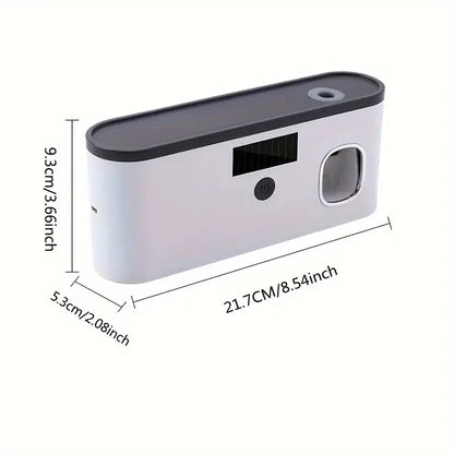 1 Intelligent Toothbrush Sterilizer, Wall Mounted Toothbrush Holder with Toothpaste Dispenser, Toothbrush Disinfection Device