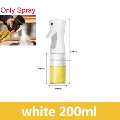 2 in1 Oil Spray Bottle Plastic Kitchen Barbecue Cooking Olive Oil Dispenser Oil Jar Baking Vinegar Soy Sauce Spray Container